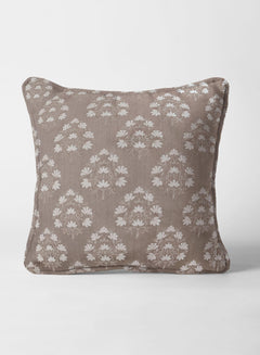 Flavia Jacquard Cushion Cover | Brown (Pattern 1)