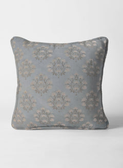 Flavia Jacquard Cushion Cover | Sea Green (Pattern 1)