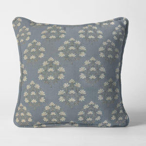 Flavia Cushion Cover | Turkish Blue - Home Crayonss