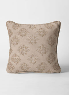 Flavia Jacquard Cushion Cover | Cream (Pattern 1)
