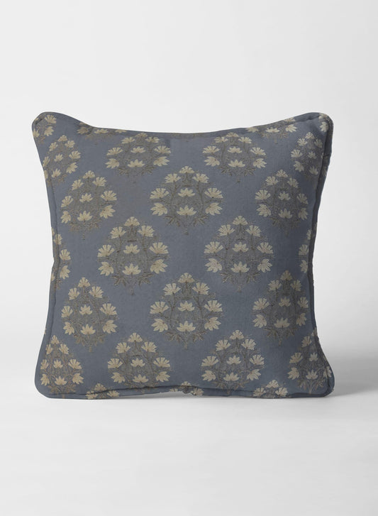 Flavia Cushion Cover | Comet Blue - Home Crayonss