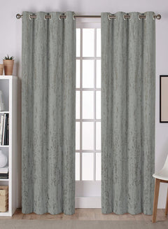 Lyon Cotton Room Darkening Curtains | Premium Foil Print | Sage Green | Set of 2 | Fully Customizable