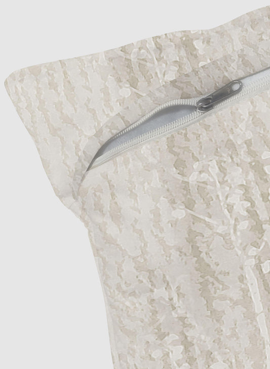 Farella Cushion Cover | Chrome White - Home Crayons