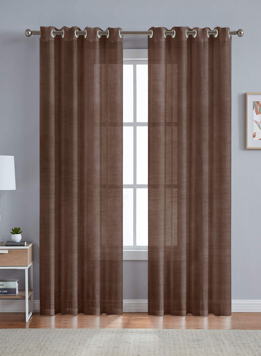 Venezia Sheer | Brown - Home Crayonss