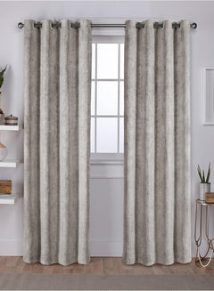 Solana Room Darkening Curtains | Elegant Minimal Print | Soft Purple | Set of 2 | Fully Customizable