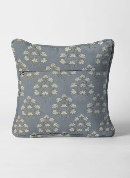 Flavia Cushion Cover | Turkish Blue - Home Crayonss