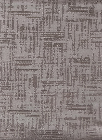 Elwana Jacquard Room Darkening Curtains | Brown | Set of 2 (Pattern 2)