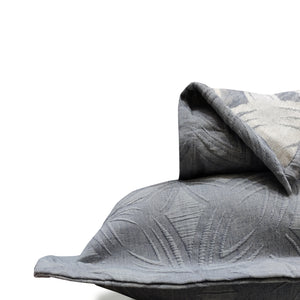 Weaverly Pure Cotton AC Blanket With 2 Pillow Covers | California King Size | Blue